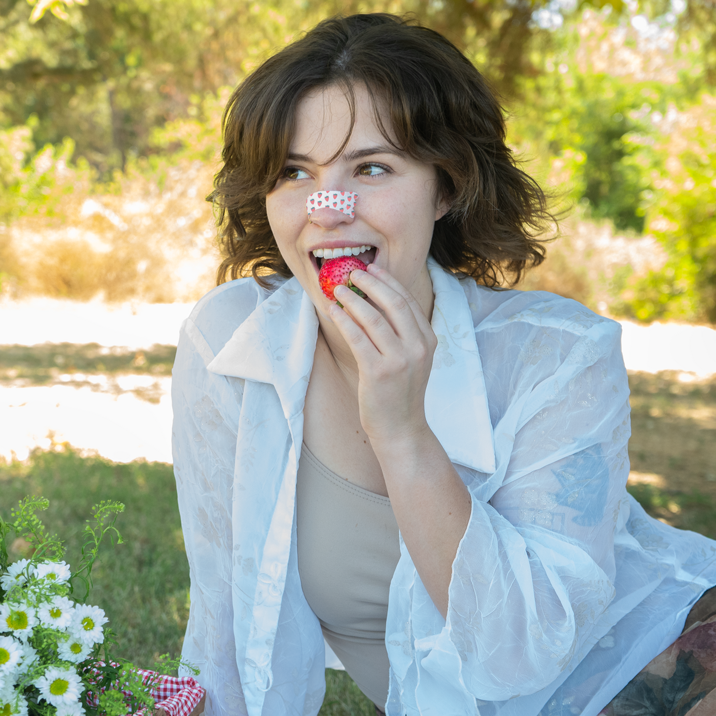 Strawberries and Cream – Playful Nasal Strips by Breezys