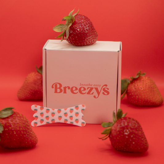 Strawberries and Cream – Playful Nasal Strips by Breezys